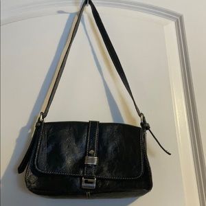 Small black Guess purse studded magnetic snap GUC